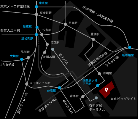 東京ビッグサイト　西展示棟 マップ