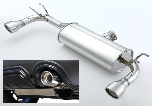 メーカー不明ステンレス製デュアルテールエンドマフラー フジツボ ステンレススチール デュアルテールエンドマフラー フジツボ